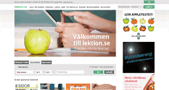 Desktop Screenshot of lektion.se